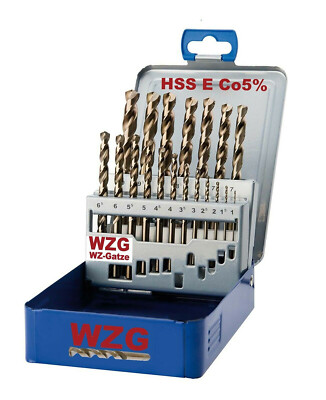 19 HSS E Co5 Bohrer Spiralbohrer Metallbohrer Set Karosseriebohrer  V2A WZG