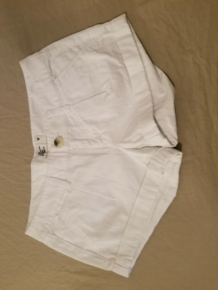 Pantalones cortos chinos de algodón blanco 00 American Eagle Outfitters para mujer Foto 2 de 4