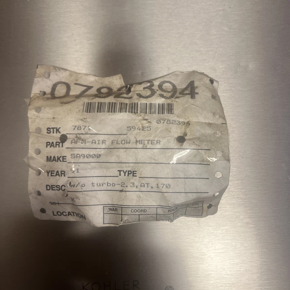 1991 saab 9000 AFM MAF sensor - Image 3 of 3