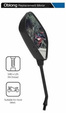 BMW K1200S Oxford Oblong Motorcycle Rearview Mirror Glass Left Side 10mm