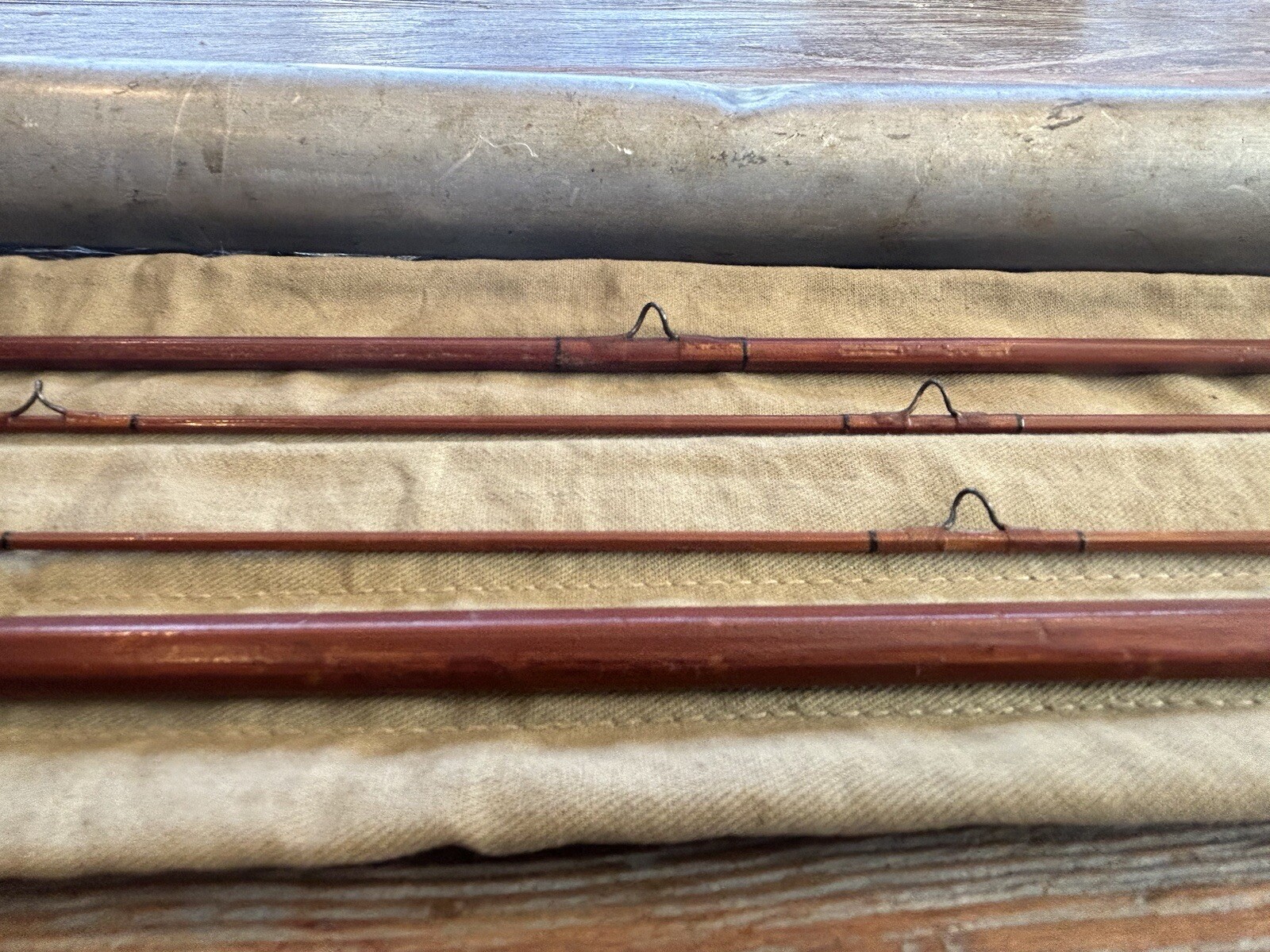 EF Payne Abercrombie &Fitch 9ft Bamboo Fly Rod 6wt 3pc 2 Tips Ferrule Size 11/17 eBay