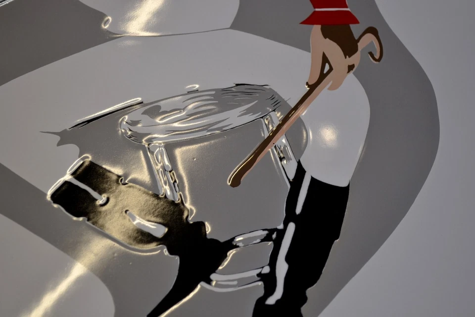 Grande plaque émaillée MARTINI jockey boissons alcoolisée emailschild - Photo 4/4