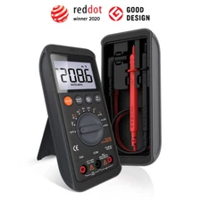 Digital Multimeter Tester 6000 Counts with DC/AC Voltmeter; Measures Voltage`