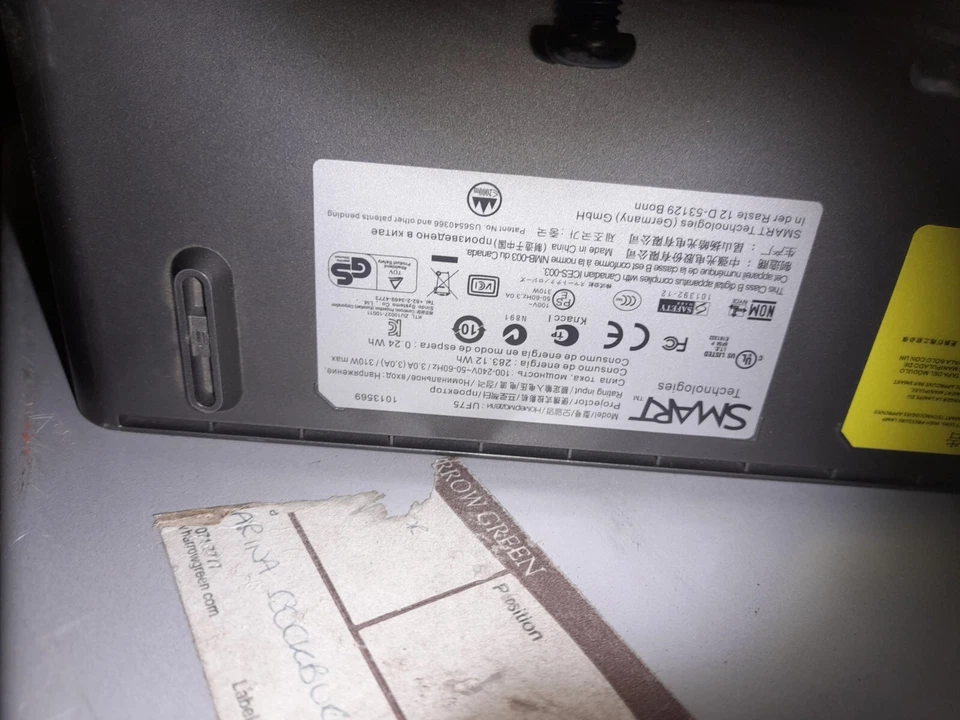 SMART UF75 Projector  Need New Contor Mirror Need Replace - Image 4 of 4