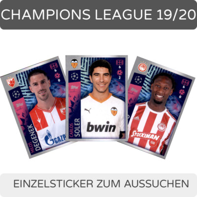 Topps Champions League 2019/2020 Einzelsticker 498-595 zum aussuchen