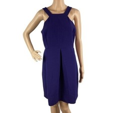Madewell Nightspin Crepe Cocktail Dress Size 6 Blue