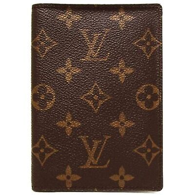 LOUIS VUITTON Monogram Canvas Passport Cover Card Case Brown-US