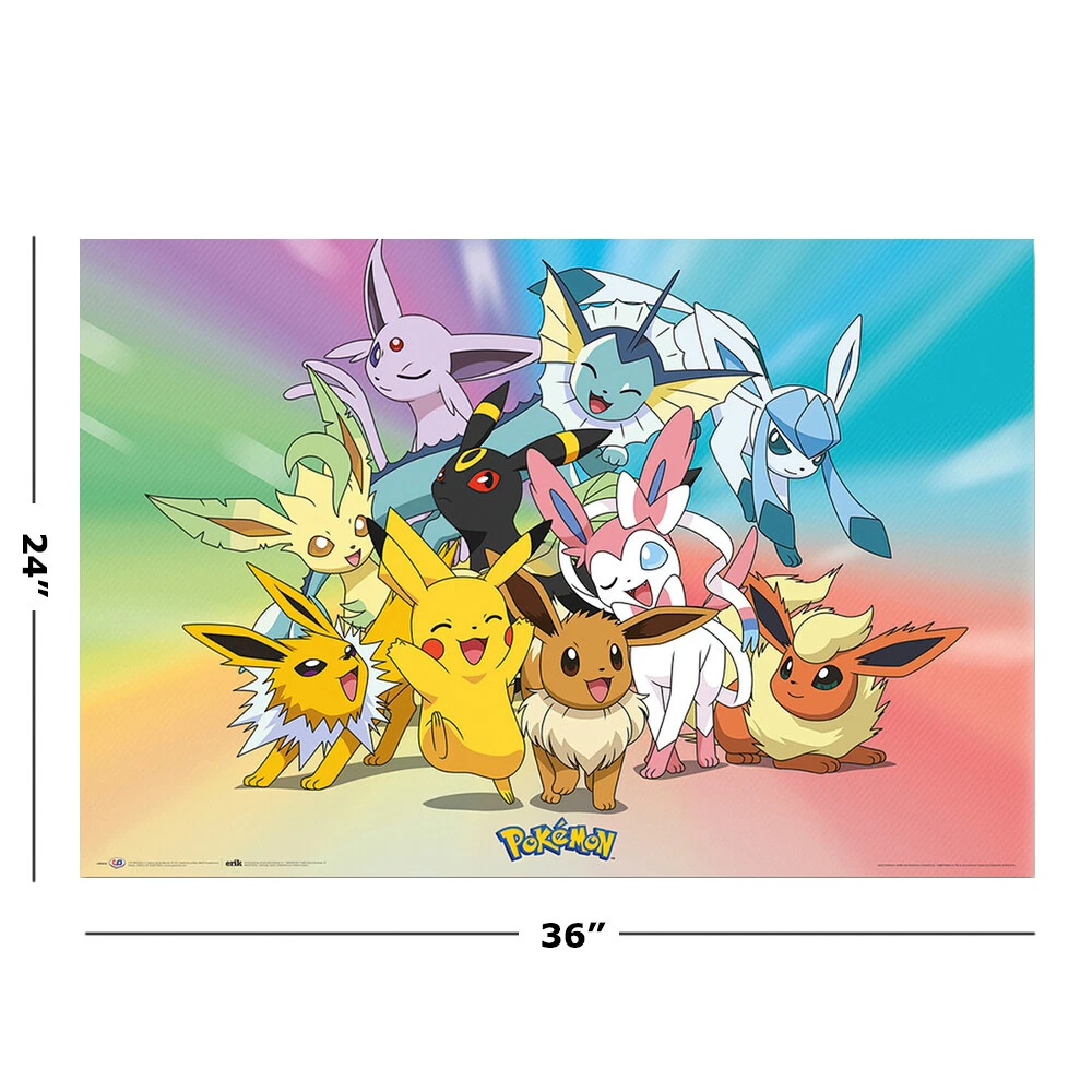 Poster Affiche Pokemon Evolution Des Pokemon(36x42cmB) - Cdiscount Maison