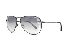 Valentino Sunglasses Women's Aviator V101S 060 Dark Gunmetal 60mm Mirrored Lens