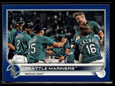 2022 TOPPS WALMART ROYAL BLUE 489 Seattle Mariners