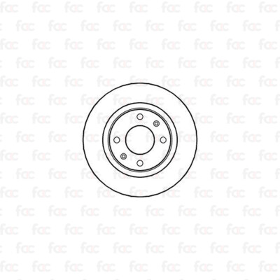Brake Disc Rotors For Peugeot 306 Front Axle Abtex BD304V