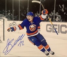ANTHONY BEAUVILLIER SIGNED NEW YORK ISLANDERS 8x10 PHOTO SPOTLIGHT AUTOGRAPH