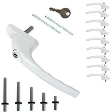 10 x UPVC Universal Inline Window Handle Double Glazing Espag Lock Smart Spindle