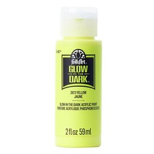FolkArt Glow-in-the-Dark Acrylic Colors 2oz-Yellow Pack of 3 