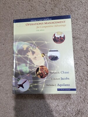Operations Management for Competitive Advantage 11th ED Instructor's Edition