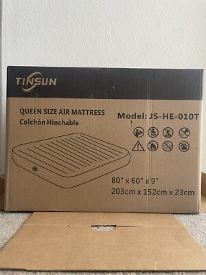 TINSUN 18'' Queen Size Air Mattress Model: JS-HE-010T Pump Not Included