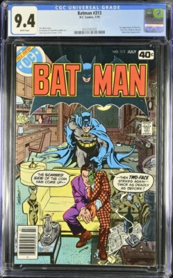 Batman #313 CGC 9.4 W 1st Tim Fox DC Comics 1979 Two-Face app
