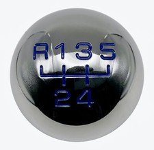 Chrome R2 Round 5 Speed Blue Gear Shift Knob For Audi Tt 1998 - 2006