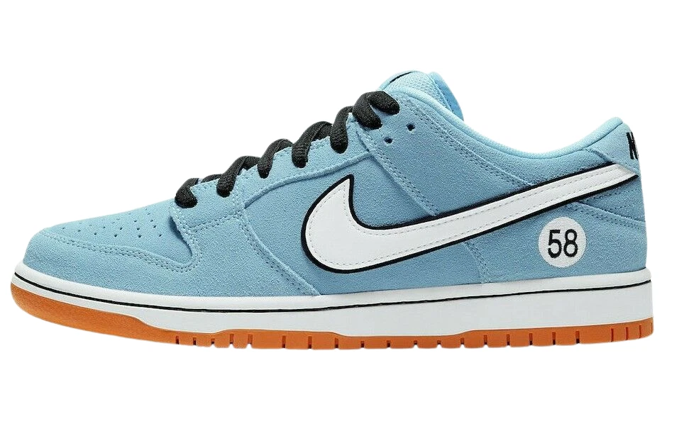 SB Dunk Low Club 58 Gulf Nike Porsche Blue Skateboarding Shoes Men Size 13