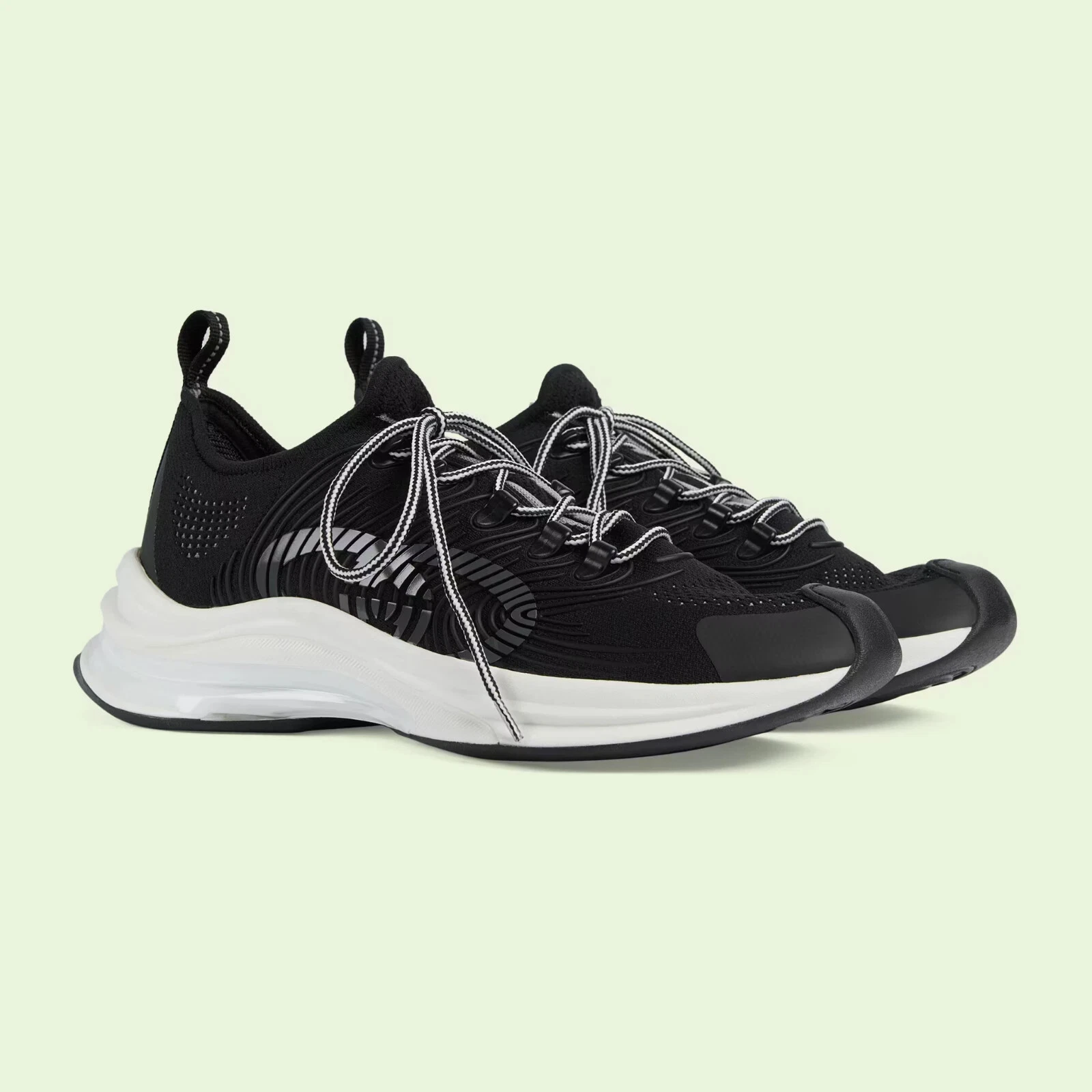 Baskets homme Gucci Z3751 noir textile « Run » pointure 11,5 Gucci