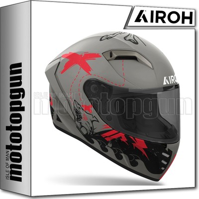 AIROH HELMET FULL-FACE MOTORBIKE CND32 CONNOR DESPERADO ORANGE MATT SZ. XL