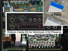McIntosh C32 Preamp Ribbon Cable Kit, 8 FFC,  5 Jumpers and Screw Down Terminals