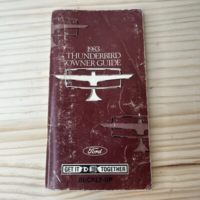 1983 Ford Thunderbird Owner Guide Operator Shop Manual