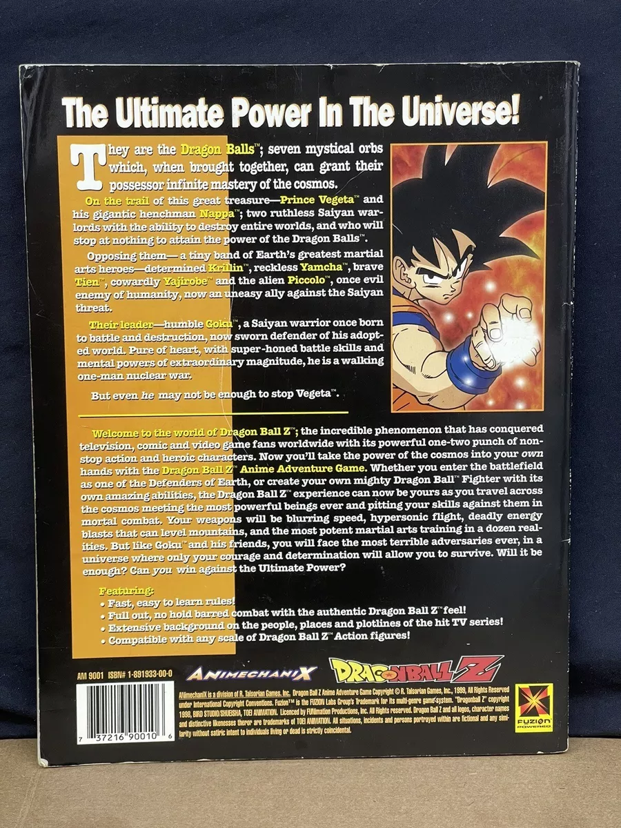 Dragonball Z The Anime Adventure Game Core Rulebook RPG Book aM 9001  Animechanix