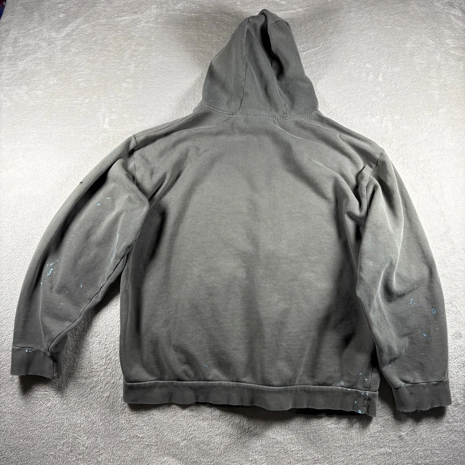 Vintage Volcom Skateboarding Men’s XL Gray Hoodie Thrash Distressed Y2K Skate - Image 2 of 4