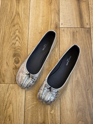 MAISON MARGIELA TABI BROKEN MIRROR BALLET FLATS SIZE 40 EU, 9 US, 6.5 UK 