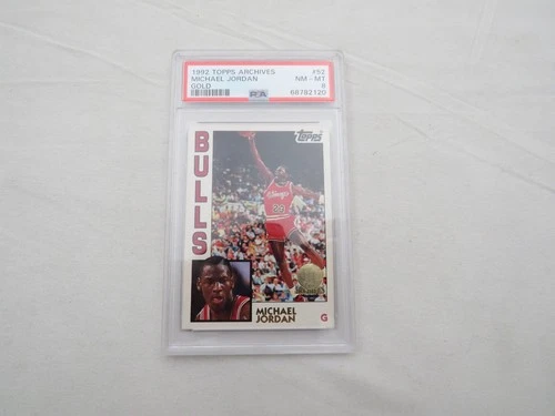 1992 Topps Archives Gold Basketball #52 Michael Jordan PSA 8 card