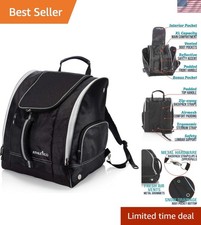 Ski Boot Bag   Skiing and Snowboarding Travel Luggage   Stores Gear Including...