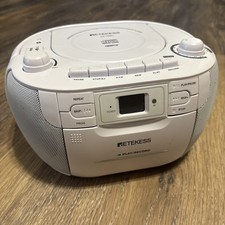 TR621 Portable AM/FM Radio CD/Cassette MP3 Player Combo Record Boombox Speaker