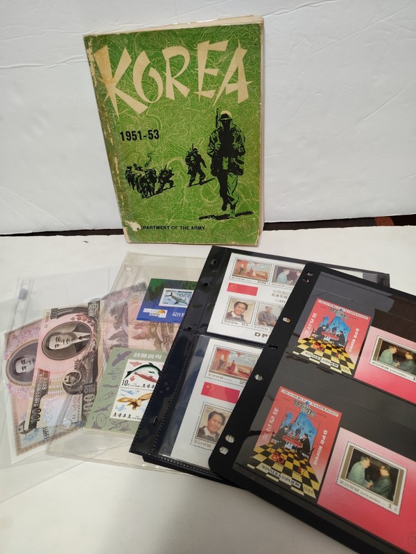Korea Mint Stamps, Banknotes & Army Book