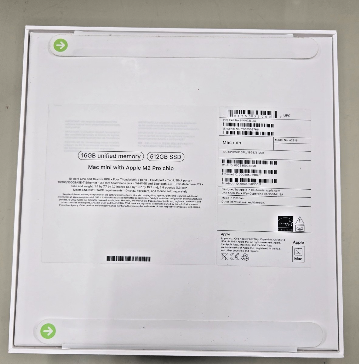 Apple Mac Mini M2 Pro 512GB SSD M2 Pro 16GB RAM Mini Desktop