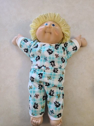 Vintage Cabbage Patch Kids Doll Blonde Blue Eyes 1978-82 Coleco OK Freckles A2