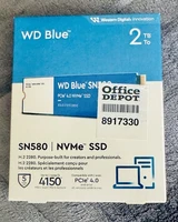 Western Digital 2TB WD Blue SN580 NVMe Internal Solid State Drive SSD - Gen4 x4