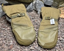 Orig. NL Armee Arctic F&auml;ustlinge / &Uuml;berhandschuhe NFP Mono Leder Gr. 10 Neu#3299