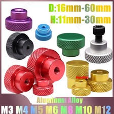 Knurled Thumb Nut M3 M4 M5 M6-M16 Aluminum Alloy Hand Grip Knob Blind Hole Nuts