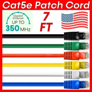 7 FT Ethernet CAT5e câble RJ45 Routeur Internet Cat5e Fil réseau de cordage par correspondance