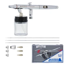 3 Tip 0.3 0.5 0.8 All-Purpose DUAL-ACTION AIRBRUSH SET KIT Hobby Tattoo Cake