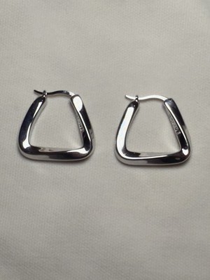 Celine Silver Colour  Hoop Earrings Costume Jewellery No Box
