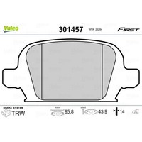 Valeo BremsbeläGe Bremsbelegsatz Hinten FüR Opel Corsa C Tigra Twintop