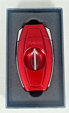 XIKAR XI-160RD FLIP DUAL CIGER CUTTER -RED - BRAND NEW