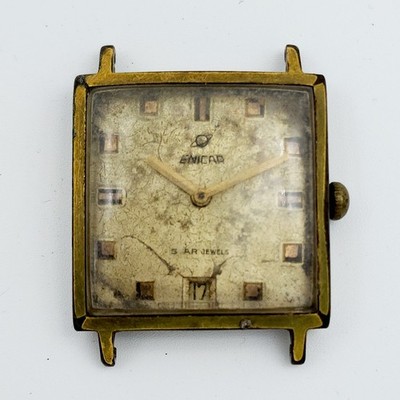 Enicar Swiss Star Jewel Mechanical Manual Winding Date Vintage Wrist Watch