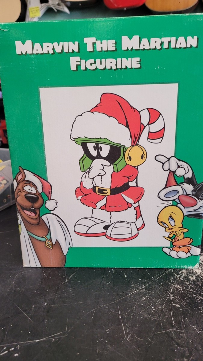 Vintage 1998 Looney Tunes Xmas Marvin Martian Christmas Holiday