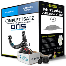 Anhängerkupplung ORIS abnehmbar für MERCEDES V-Klasse Viano +E-Satz Kit