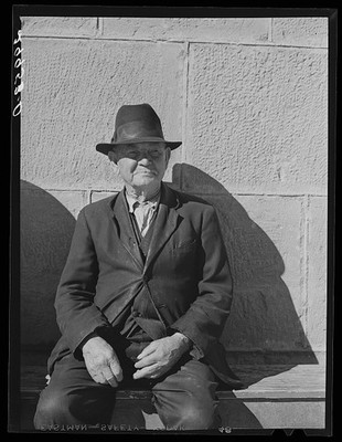 Photo:Carson City Nevada 1940 Early Settler Portrait Man in Hat