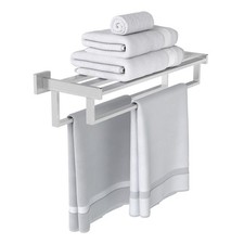 Double Towel Bar, 24 Inch Towel Racks for Bathroom Wall Mounted, Bathroom Tow...