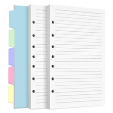A5 Refill Paper, 7-Hole Planner Inserts for A5 Binder Budget Planner Journals...